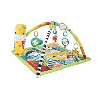 Fisher-Price 3-in-1 Rainforest Sensory Gym Tummy Wedge with 6 Baby Toys Newborn to Toddler