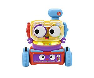 Fisher-Price 4-in-1 Ultimate Learning Bot, electronic activity toy with lights, music and educational content for infants and kids 6 months and up, HBB04