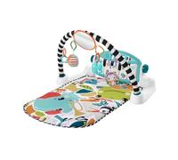 Fisher-Price Baby Activity Mat Glow and Grow Kick & Play Piano Gym, Portable Musical Toy with Smart Stages Learning, Ages 0+ Months, Blue, Queens English Version, HWY58