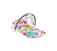 Fisher-Price Baby Activity Mat Glow and Grow Kick & Play Piano Gym, Portable Musical Toy with Smart Stages Learning, Ages 0+ Months, Pink, Queens English Version, HYH63