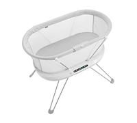 Fisher-Price Baby Bassinet Bedside Sleeper with Sound Detection and Customizable Lights, Music and Sounds for Newborns, Luminate Bassinet, GXL76
