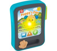 Fisher-Price Baby Learning Toy Laugh & Learn Puppys Storytime Reader Pretend Tablet with Music & Lights for Ages 6+ Months
