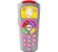 Fisher-Price Baby Learning Toy Laugh & Learn Sis’ Remote Pretend TV Control with Music & Lights for Infants Ages 6+ Months