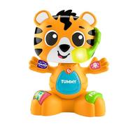 Fisher-Price Baby Learning Toy Link Squad Bop & Groove Tiger with Music & Lights for Ages 9+ Months, UK English Version, Compatible Only with Link Squad Items, HYL24