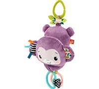 Fisher-Price Sing & Go Purple Monkey, Baby Stroller Toy