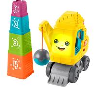 Fisher-Price Baby & Toddler Learning Toy Count & Stack Crane with Blocks, Lights, Music & Sounds for Infants Ages 9+ Months