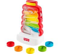 Fisher-Price Baby & Toddler Toy Drop Through Rock-a-Stack, Coin Drop Activity for Developmental Play Infants Ages 9+ Months, JLB81