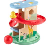 Fisher-Price Baby & Toddler Toy Wooden Tree House Ball Run, 2 Wooden Pieces for Infants from 9 Months