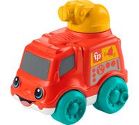 Fisher-Price Baby Toy Chime & Ride Fire Truck Push-Along Vehicle with Fine Motor Activities for Infants Ages 6+ Months