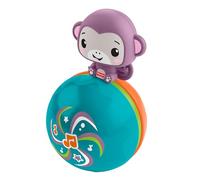 Fisher-Price Baby Toy Crawling Musical Purple Monkey Ball, Crawl-After Activity for Developmental Play Infants Ages 9+ Months, JLB95