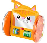 Fisher-Price Baby Toy FP Pets Crawl-After Kitty Baby Mirror, Abdomen Time and Tracking Activity for Babies from 3 Months
