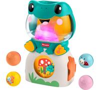 Fisher-Price Baby Toy Light-Up & Roll Frog Musical Ball Drop Activity & 3 Balls for Developmental Play Infants & Toddlers Ages 6+ Months, JLB96