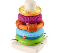 Fisher-Price Baby Toy Sensory Rock-a-Stack, Rings with Fine Motor Activities for Developmental Play for Infants Ages 6+ Months