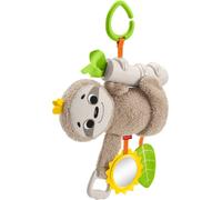 Fisher-Price Slow Much Fun Stroller Sloth, Take-Along Baby Toy [Old Model]