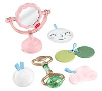 Fisher-Price Baby Toys Mini Me Moments Self-Care Sensory Set 6-Piece Rattle & Teether Activities for Newborns Ages 3+ Months