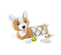 Fisher-Price Baby Tummy Time Toys, 3-in-1 Plush Puppy Wedge with BPA-Free Teethe