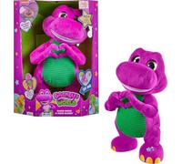 Fisher-Price Barney’s World Toddler Toys, Barney Tall Plush, 13-inch Figure with Sounds, Soft Texture for Play, Kids Ages 2+ Years
