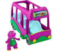 Barney’s World Preschool Toy Adventure Bus Push-Along Vehicle & Barney Figure for Pretend Play Kids Ages 3+ Years, HYG95