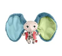 Fisher-Price Baby Sensory Toy Planet Friends All Ears Lovey, Plush Elephant for Newborns Ages 3+ Months, Made of 90% recycled Plastic and FSC certified packaging, HKD63