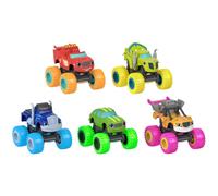 Fisher-Price Blaze and The Monster Machines Toy Trucks Neon Wheels 5-Pack of Diecast Vehicles for Ages 3+ Years