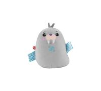 Fisher-Price Chill Vibes Walrus Soother, take-along musical plush toy with calming vibrations for infants