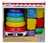 Fisher-Price Classic Baby Toys: Farbring Pyramid & Connectable Beads Set