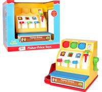 Fisher Price Classics | Cash Register | Educational and Learning Toy, Ideal for Toddler Role Play, Classic Toy with Retro-Style Packaging, Suitable for Boys and Girls Ages 2+ | Basic Fun 2073