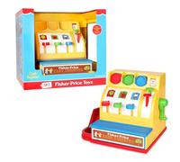 Fisher Price Classics | Cash Register | Educational and Learning Toy, Ideal for Toddler Role Play, Classic Toy with Retro-Style Packaging, Suitable for Boys and Girls Ages 2+ | Basic Fun 2073