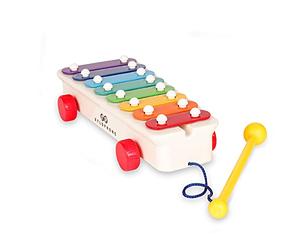 Fisher Price Classics | Pull-a-Tune Xylophone| Learn to Walk with Interactive Toy Features, Classic Musical Toy Suitable for Boys and Girls Ages 12 Months+ | Basic Fun 1702