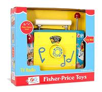 Fisher Price Classics | TV Radio | Interactive Toy for Pretend Games and Role Play, Classic Preschool Toy with Retro-Style Packaging, Suitable for Boys and Girls Ages 18 Months+ | Basic Fun 1703