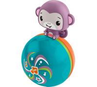 Fisher-Price Baby Toy Crawling Musical Purple Monkey Ball, Crawl-After Activity for Developmental Play Infants Ages 9+ Months, JLB95