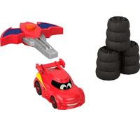Fisher-Price DC Batwheels 1:55 Scale Toy Race Car Redbird Launching Vehicle with Crash Accessories for Ages 3+ Years, HRJ55
