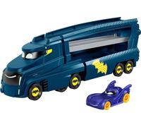 Fisher-Price DC Batwheels Toy Hauler and Car, Bat-Big Rig with Ramp and Bam the