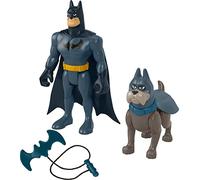 Fisher-Price DC League of Super-Pets Batman & Ace the Hound Poseable Figure & Accessory Set for Preschool Kids Ages 3+ Years, HGL03
