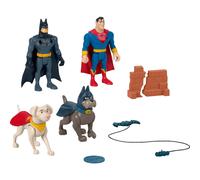 Fisher-Price DC League of Super-Pets Preschool Toys Super Hero & Action Pet Set Batman Superman Krypto & Ace for Kids Ages 3+ Years