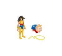 Fisher-Price DC League of Super-Pets Wonder Woman & PB, set of 2 poseable figures with accessory for preschool kids ages 3 years and up, HGL04