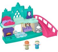Fisher-Price Little People Toddler Toy Disney Frozen Arendelle Castle Playset with Lights Sounds Anna & Elsa Figures for Pretend Play Ages 18+ Months
