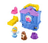 Fisher-Price Disney Princess Cinderella On-the-Go Toddler Playset Carry-Along Case with 2 Little People Figures for Ages 18+ Months, HWB35