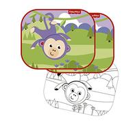 Fisher-Price Draw Monkey Car Sun Protect Seat, 2-Piece