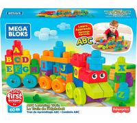 FISHER PRICE FIRST BULDERS - MEGA BLOKS - ABC LEARNING TRAIN - 60 PIECES NEW
