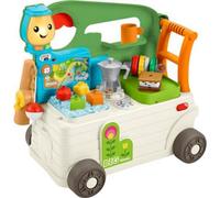 Fisher-Price Laugh & Learn Baby to Toddler Toy 3-in-1 On-The-Go Camper Walker & Activity Center with Smart Stages for Ages 9+ Months