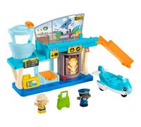 Fisher-Price Little People Everyday Adventures Airport Toddler Playset, Airplane & 3 Play Pieces