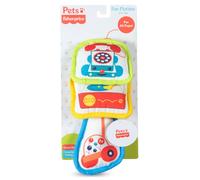 Fisher-Price for Pets 3 Piece Fun Flatties Toys for Dogs Featuring Classic Toy Designs with Squeaker and Crinkle Sounds Developmental Dog Toys