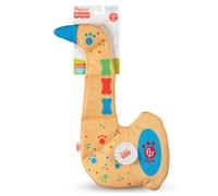 Fisher-Price for Pets SaxBone Rip and Reveal Dog Toy Flattie Style Dog Toy with No Stuffing Stuffing-Free Dog Toy Bonus Toy Inside