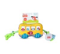 Fisher-Price for Pets School Bus Rope Toy for Dogs, Dog Tug Toy with Rope, Plush Dog Toy with Squeaker Inside, Developmental Dog Toys