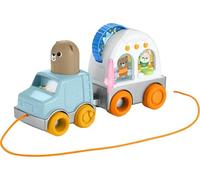 Fisher-Price Baby & Toddler Toy Friendship Forest Pull-Along Camper Vehicle with Sensory Activities for Infants Ages 1+ Years, JKD52