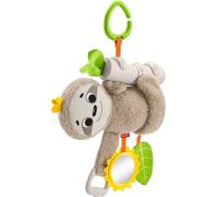 Fisher-Price FXC31 Slow Much Fun Stroller Sloth, Take-Along Baby Toy, Multicolour