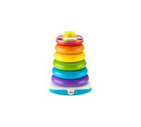Fisher-Price Giant Rock-a-Stack, 14+ Inches Tall, 6-Color Ring Stacking Toy for Babies - GJW15
