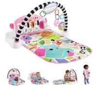 Fisher-Price Glow and Grow Kick & Play Piano Gym - Pink
