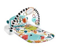 Fisher-Price Baby Activity Mat Glow and Grow Kick & Play Piano Gym, Portable Musical Toy with Smart Stages Learning, Ages 0+ Months, Blue, Queens English Version, HWY58